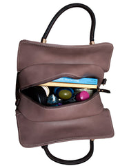 Fino H6831+51144 Faux Leather Unique Design Handbag & Purse