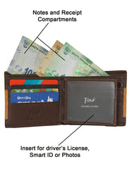 Fino HL-007/RYO Genuine Leather Rhino Wallet with SD Card Holder & Box