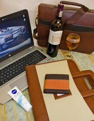 Fino HL-007/RYO Genuine Leather Rhino Wallet with SD Card Holder & Box