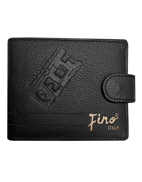 Fino HL-1333 Genuine Leather Laser Script Wallet with SD Card Holder & Box