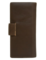 Fino HL-P1403 Unisex Genuine Leather Bifold Wallet In Box - Brown