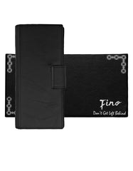 Fino HL-1407 Unisex Genuine Leather Bifold Wallet with SD Card Holder & Box