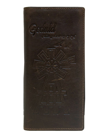Fino HL-1410 Genuine Leather Windmill Wallet with SD Card Holder & Box