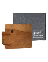 Fino HL-505 Genuine Leather Wolf Wallet with SD Card Holder & Box