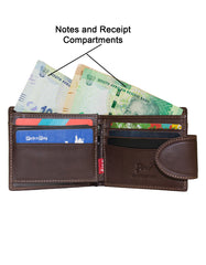 Fino HL-506 Genuine Leather Dakota Red Camel Wallet with Box