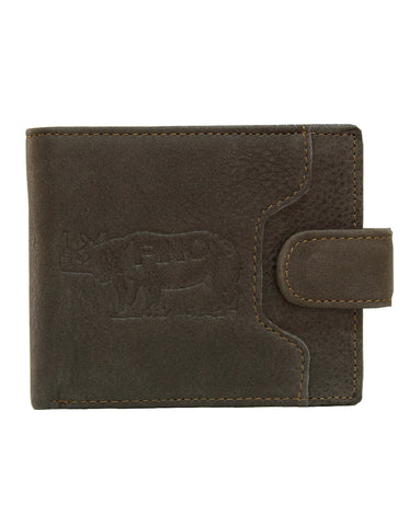 Fino HL-518/RYO Genuine Leather Rhino Wallet with SD Card Holder & Box