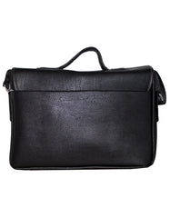 Fino HX-616 Unisex Faux Leather Messenger Bag - Black