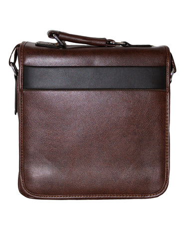 Fino HX-622 Unisex Luxurious Classic Faux Leather Sling Bag - Brown