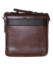 Fino HX-622 Unisex Luxurious Classic Faux Leather Sling Bag - Brown