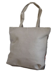 Fino JH-70210 Maxi Canvas Tote Bag with Cats Print Design - Beige