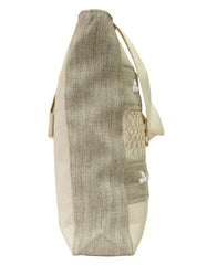 Fino LB-0002 Seashore Net Design Beach Hessian Bag