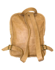 Luvsa LS-MS071 Full Grain Genuine Leather Backpack with YKK Zip