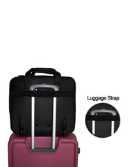 Fino LT064P Faux Leather 15" Laptop Briefcase - Black