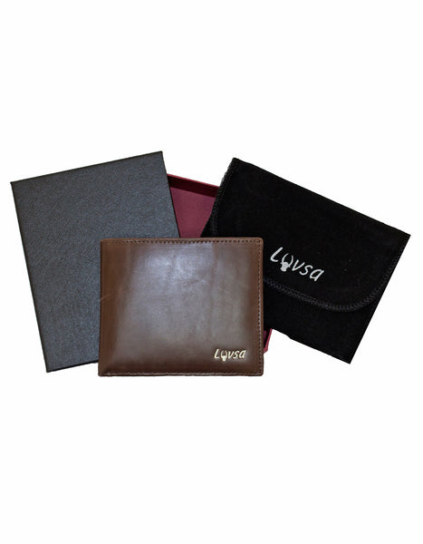 Luvsa LU-2202 Full Grain Genuine Leather Wallet with Box