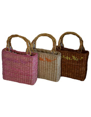 Fino MLB01-268 Value Pack Straw Woven Beach Bag/Shopping Bags- Set of 3