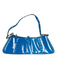 Fino SK-6002 Patent Faux Leather Mini Studded Handbag