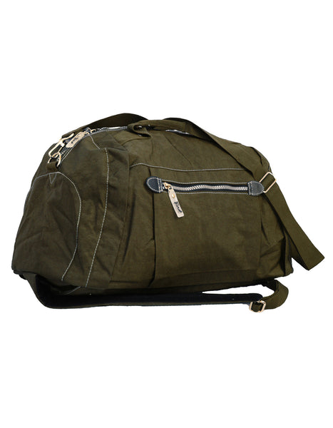 Fino SK-7718 Unisex Waterproof Ultra-Light crinkle Nylon Duffel Bag/Backpack