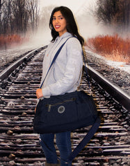 Fino SK-7718 Unisex Waterproof Ultra-Light crinkle Nylon Duffel Bag/Backpack
