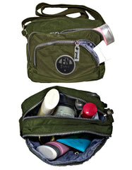 Fino SK-7732 Waterproof Ultra-Light Crinkle Nylon Crossbody Bag