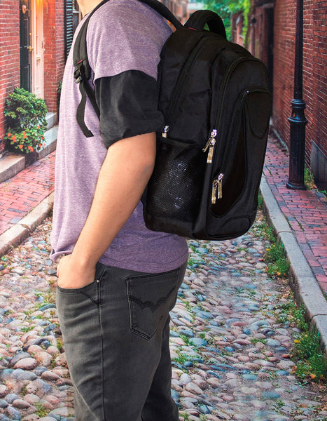 Fino SK-9021 Travel 15-Inch Laptop Backpack-19 Litre - Black