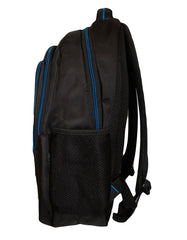 Fino SK-9028 Unisex 15 Inch Laptop Backpack with Blue Piping-19 Litre - Black