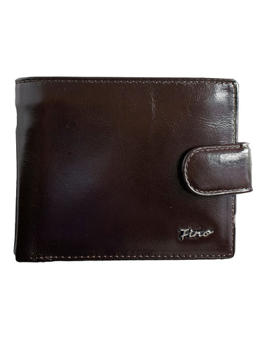 Fino SK-BD1606 Italian Top Grain Bi-fold Vintage Leather Wallet with Box