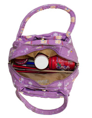 Fino SK-CA8876 Multi-Purpose Bunny print Canvas Bags - Purple