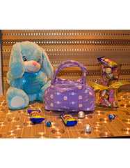 Fino SK-CA8876 Multi-Purpose Bunny print Canvas Bags - Purple