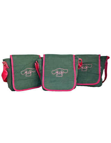 Fino SK-CA8880 Two-Tone Girls Denim with Bunny Embroidery Bags - Set of 3