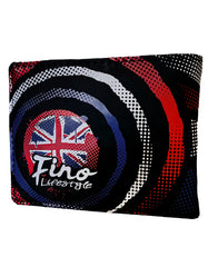 Fino SK-FZ10 Faux Leather British Flag Design Men's Wallet