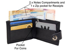 Fino SK-LS075 Faux Leather Bifold Wallet With Front Pocket
