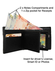 Fino SK-LS094 Faux Leather Slim Bifold Wallet with Gift Box
