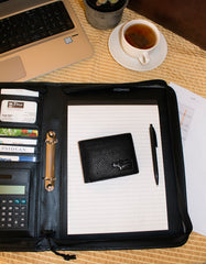 Fino SK-LS094 Faux Leather Slim Bifold Wallet with Gift Box