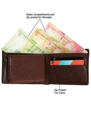 Fino SK-LS094 Faux Leather Slim Bifold Wallet with Gift Box
