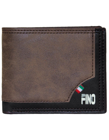 Fino SK-LS099 Faux Leather Italy Logo & Layer Design Wallet with Box