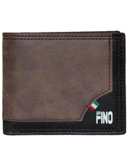 Fino SK-LS099 Faux Leather Italy Logo & Layer Design Wallet with Box