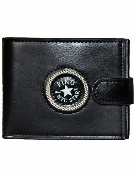 Fino SK-LS100 Faux Leather Circle Print Design Wallet with Box