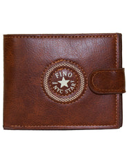 Fino SK-LS100 Faux Leather Circle Print Design Wallet with Box