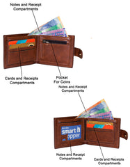 Fino SK-LS100 Faux Leather Circle Print Design Wallet with Box