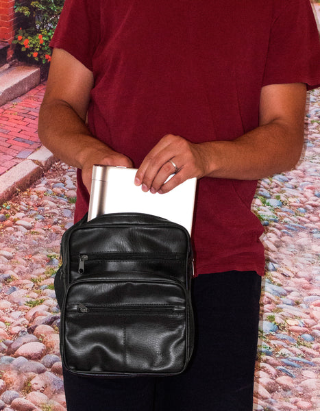 Fino SK-P404 Unisex Faux Buffalo Leather Sling/ Smart Tablet Bag