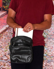 Fino SK-P404 Unisex Faux Buffalo Leather Sling/ Smart Tablet Bag