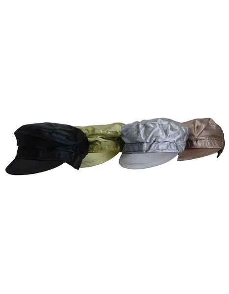 Fino SKC-137 Ladies 4PC Satin Army Peak Caps Christmas Deal Gift Set