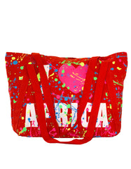 Fino SK-138 Canvas Paint Splash Souvenir Bag/Tote
