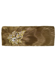 Fino T882 Elegant & Fancy Women’s Satin Clutch Bag with Chain