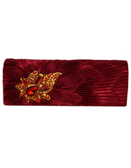Fino T882 Elegant & Fancy Women’s Satin Clutch Bag with Chain