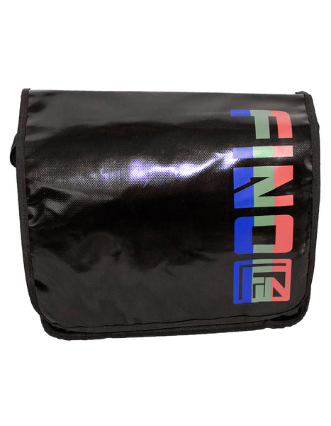 Fino SK-TPN-01 Funky Faux Leather Waterproof Messenger Bag - Black