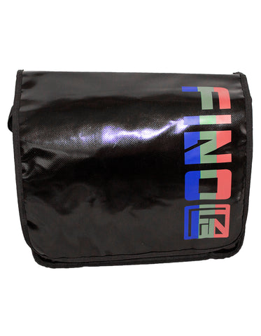 Fino SK-TPN-01 Funky Faux Leather Waterproof Messenger Bag - Black