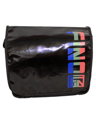 Fino SK-TPN-01 Funky Faux Leather Waterproof Messenger Bag - Black