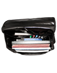 Fino SK-TPN-01 Funky Faux Leather Waterproof Messenger Bag - Black