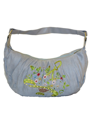 Fino TS-306 Suede Embroidered Fashion Bag